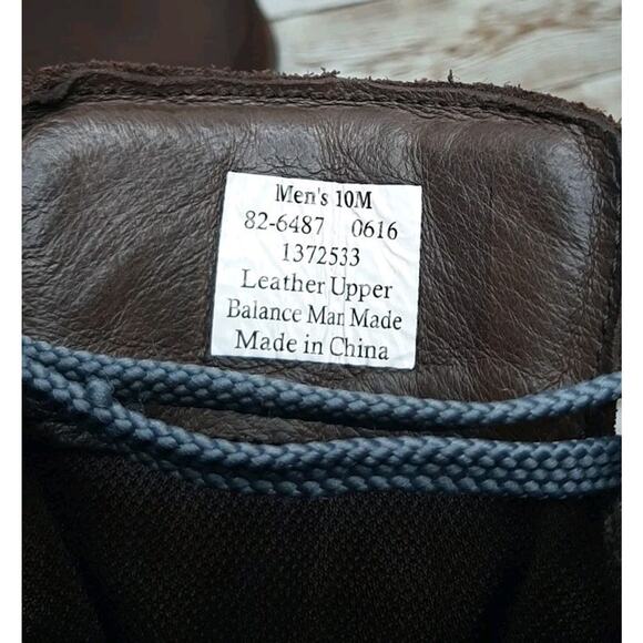 Men Cabela's 4 Sz 10M Brown Leather Ankle Boot Hunting Hiking Outdoors - Picture 3 of 16